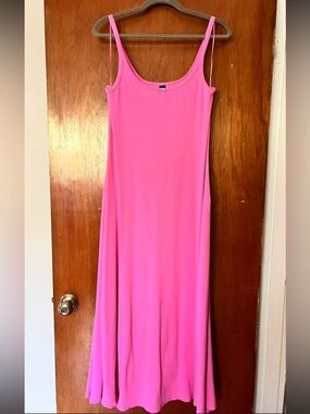 NWOT Hot Pink Spaghetti Strap Dress